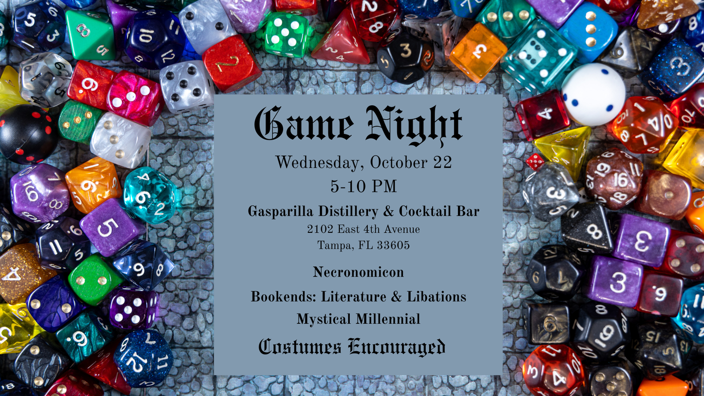 Game Night @ Gasparilla Distillery Raffle Ticket