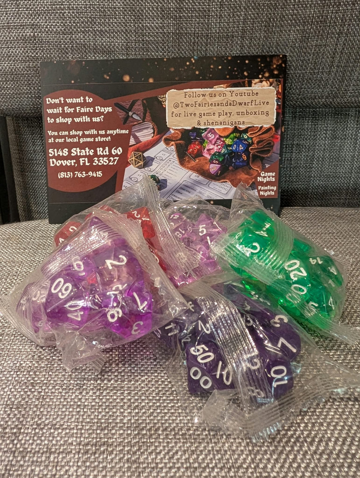 Assorted Dice - Provided by Two Fairies and a Dwarf