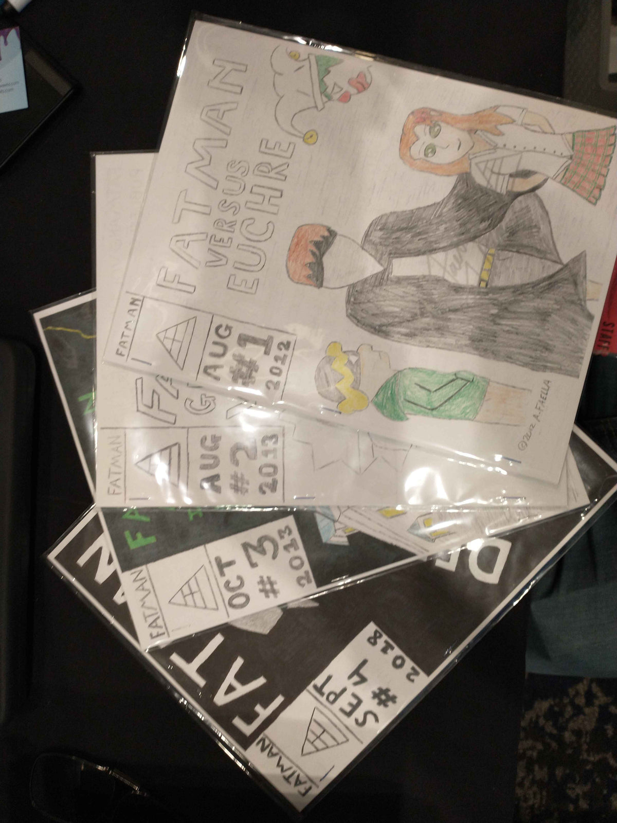 Complete Set of Fatman Comics - Signed by Creator